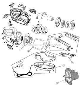 Part Location Diagram of RO-ME2190 Dirt Devil F-7 / Filter Assembly
